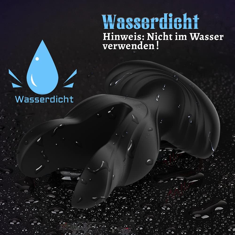 Leyuto Vibrador anal para hombre electroestimulación, tapón anal para mujeres, estimulador de próstata con 8 modos de vibración y 8 modos de descarga eléctrica, vibrador anal Buttplug Sexo Juguetes
