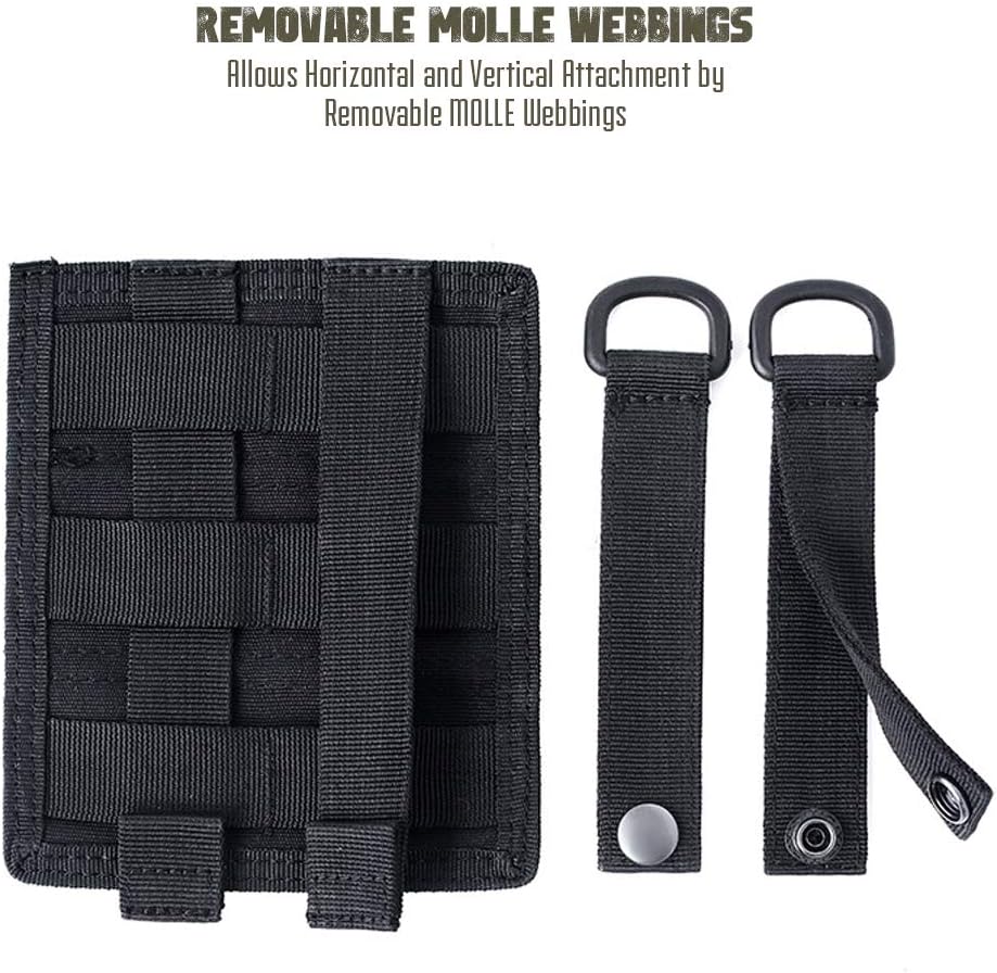 LIVANS Molle Mesh Pouch, Mag Dump Pouch Storage Pocket, Small Utility EDC Pouch with Quick Release, Hook-N-Loop Back Rip-Away Design for Backpacks, Belts, and Vests - Image 5