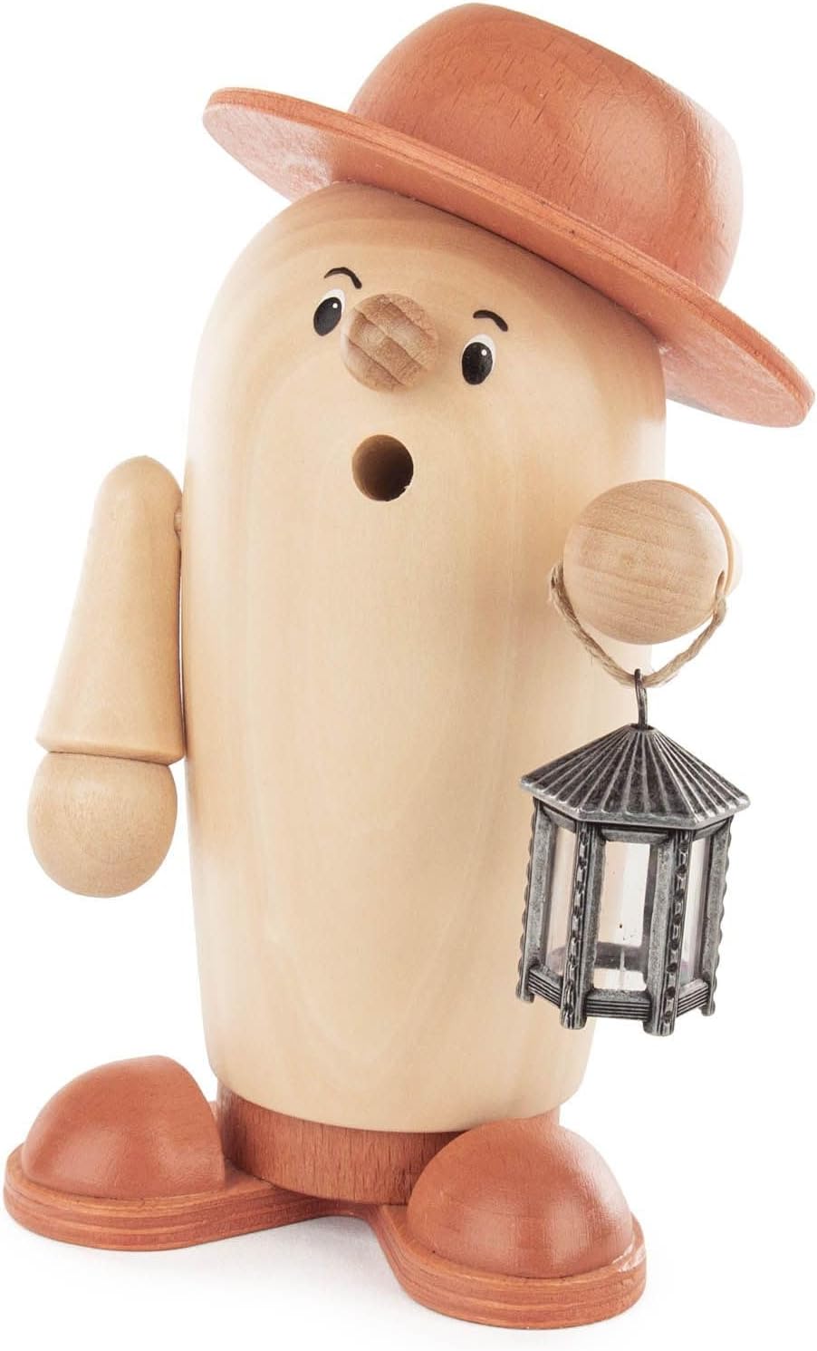 Rudolphs Schatzkiste Rudi the Night Owler Incense Figurine Natural / Brown with Lantern W x H x D 10 x 17 x 10 cm