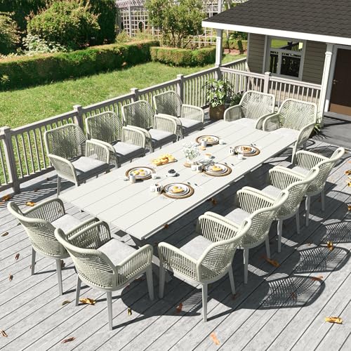 LayinSun 12-Piece Outdoor Patio Dining Set