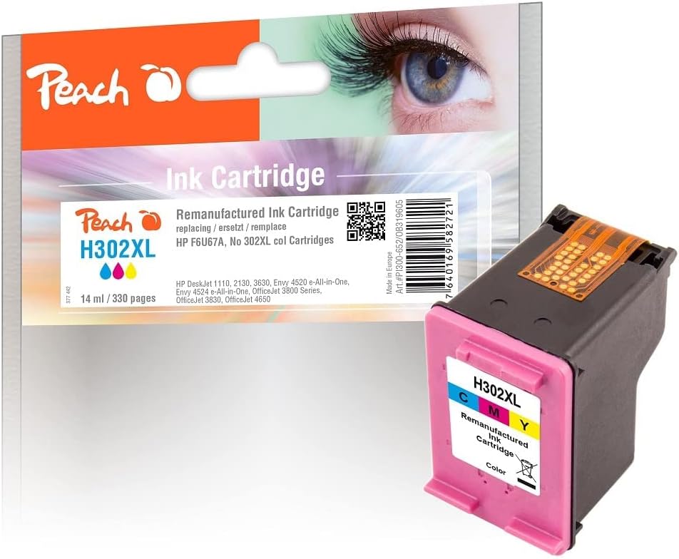 Peach Printhead Black Compatible with HP XL Color, Schwarz