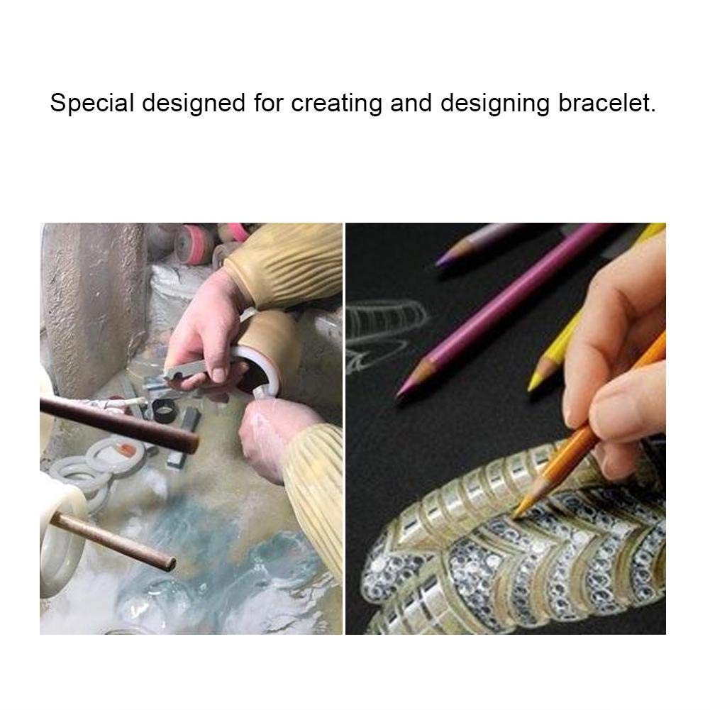 Green Carving Wax, Jewelry Bracelet Wax Casting Tube Hole Bracelets Circle Mold Ring Tube Mold Jewelry Making Engraving Tool Accessory Jewelry Bracelet Wax Casting Tube Solid (L Round)