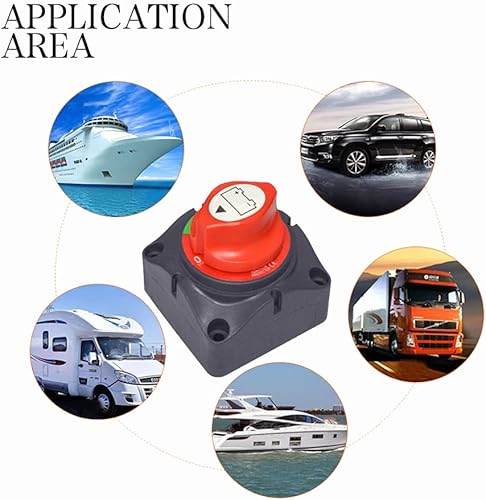 Miniatura 5 de Interruptor de batería, 12 V, resistente al agua, interruptor maestro de corte de energía, aislador de batería, interruptor de apagado de encendido