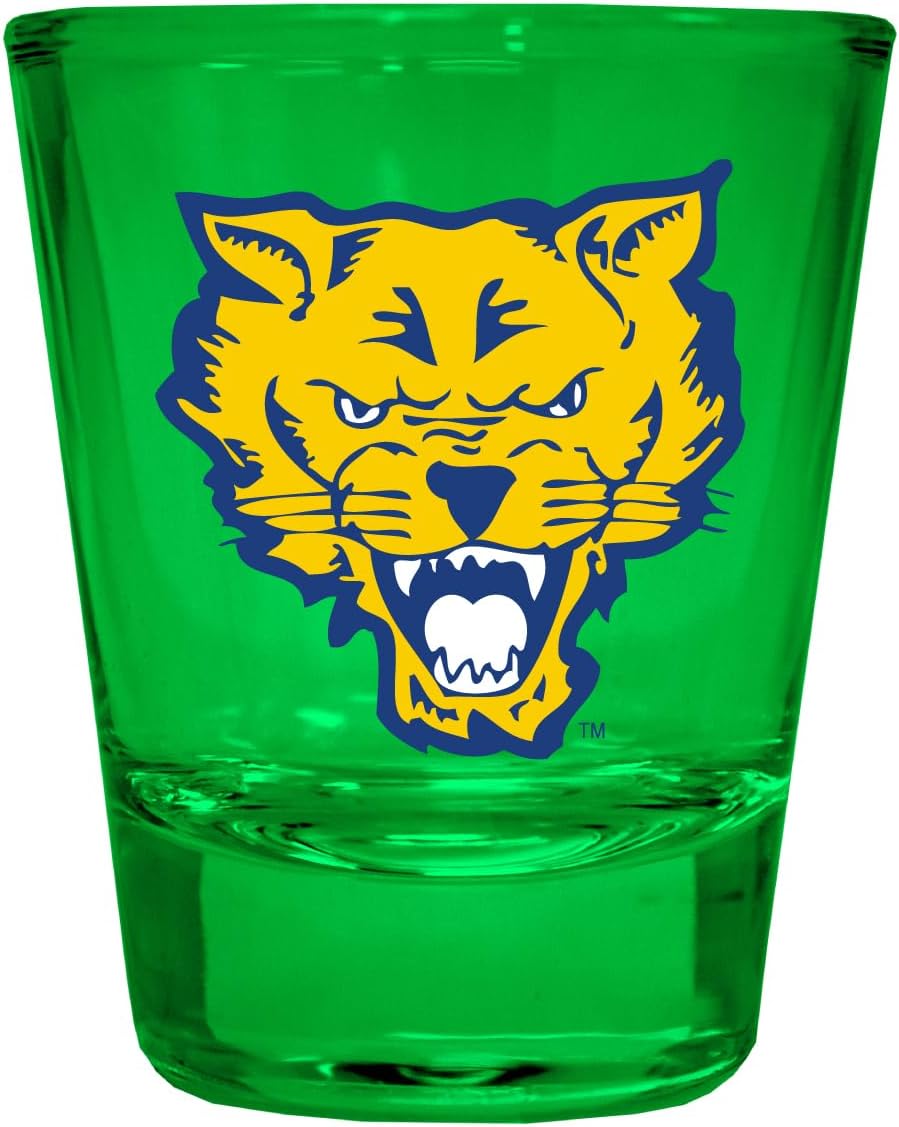 Vaso Tequilero Fort Valley State University 2 oz Green - Pack de 2