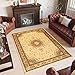 Produktbild TAPISO Yesemek Teppich Klassisch Kurzflor Wohnzimmer Orientalisch Floral Ziegler Ornament Muster Bordüre Creme Beige Barock Design ÖKOTEX 200 x 300 cm