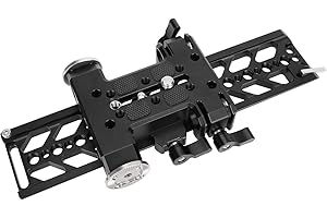 Professional Camvate C2694 10" Dovetail Plate with Dual 15mm Rod Clamp &...