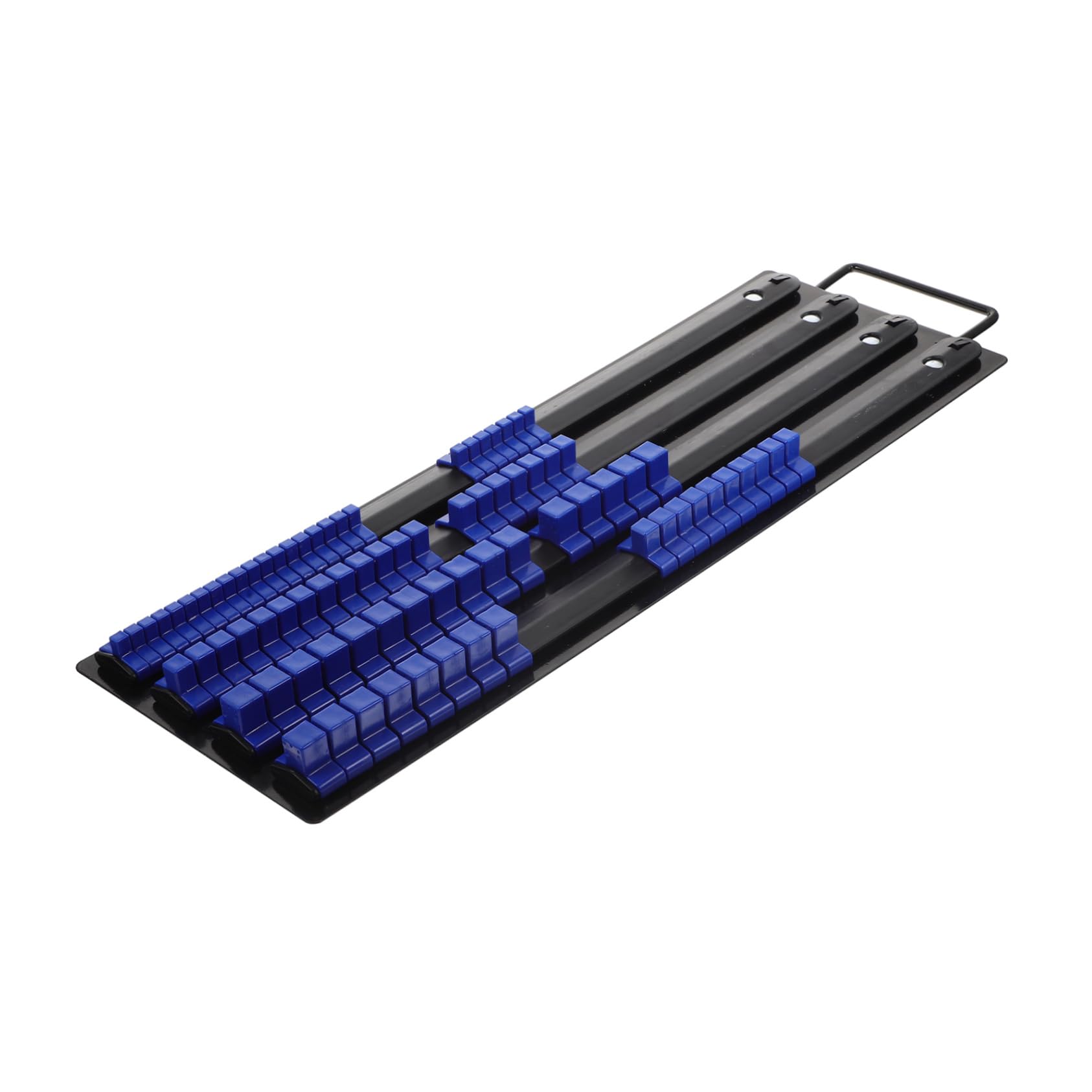 LIFKOME Organizador de Cocina para Caja de Herramientas Soporte de Manguitos de Hierro y Abs, Compatible Llaves 1/2 3/8 y 1/4, Diseño Flexible y Compacto