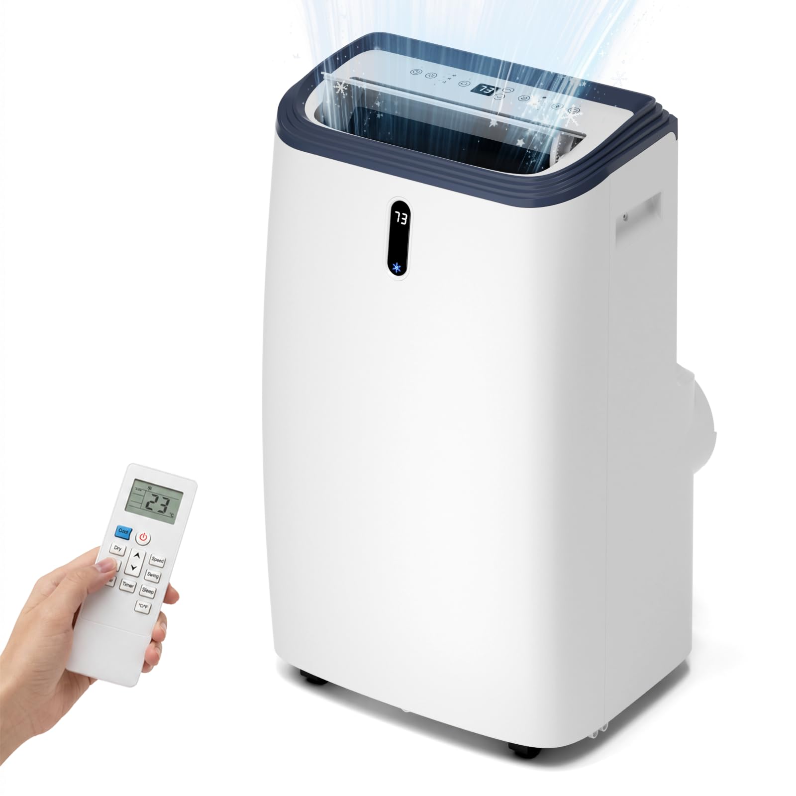 Photo 1 of ***NON FUNCTIONAL*** 14000 BTU Portable AC Unit, Portable Air Conditioners for Room Cools up to 700 sq.ft, Free Standing Cooling AC Unit with Fan & Dehumidifier Mode,24H Timer, Automatic Louver