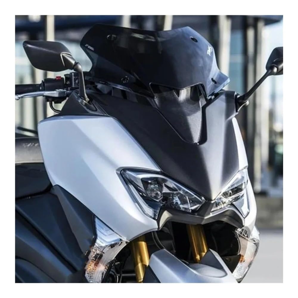 Parabrezza Moto Spoiler per T Max 530, Tmax530 2017-2019, T-Max 530, Bubble Parabrezza Vento Deflettore, Black, Policarbonato (PC), Per Motocicletta, Frontale