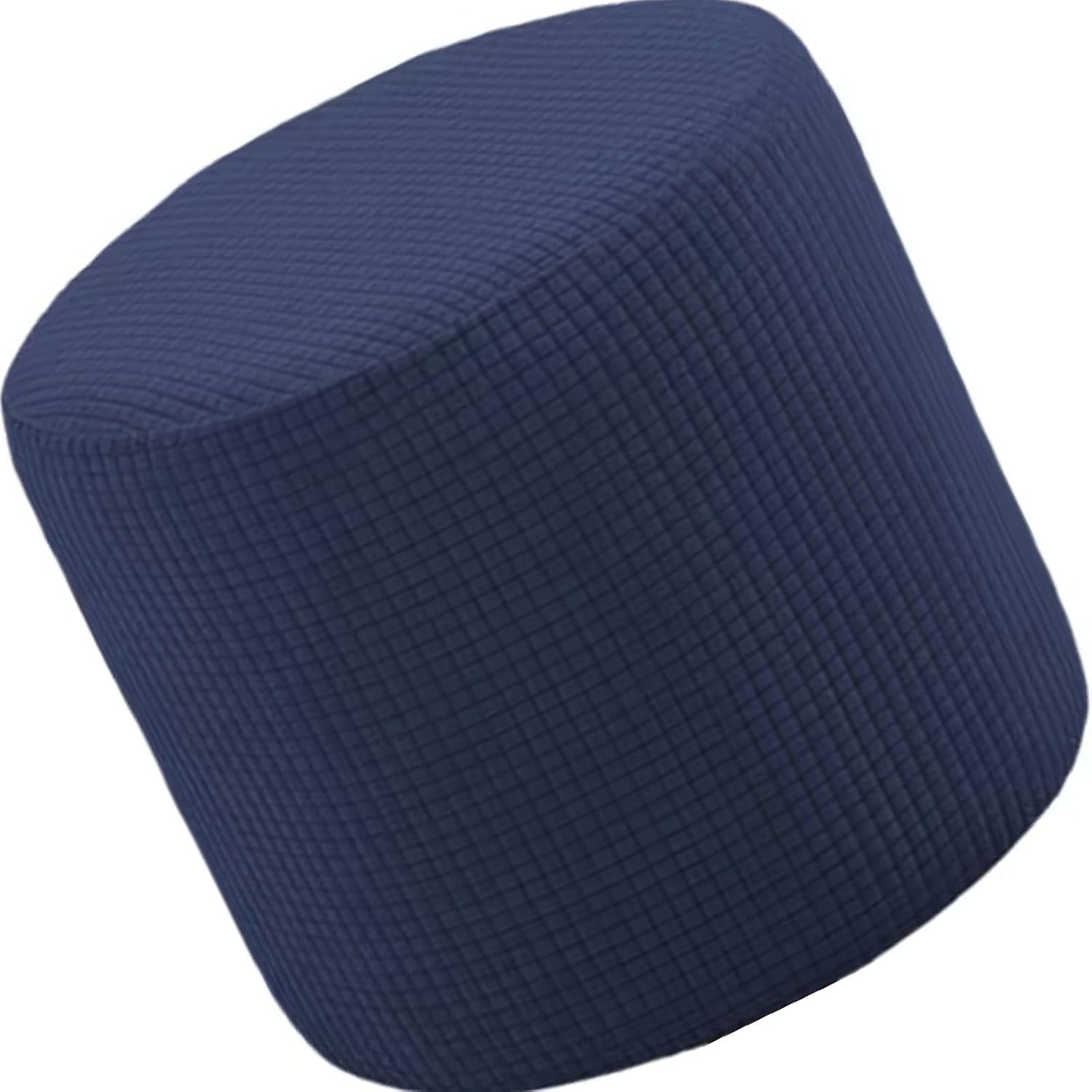 Ottoman Slipcovers Round Footrest Footstool Covers Stretch Fabric Ottoman Covers, Spandex Slipcover Machine Washable(F11,35x24in)