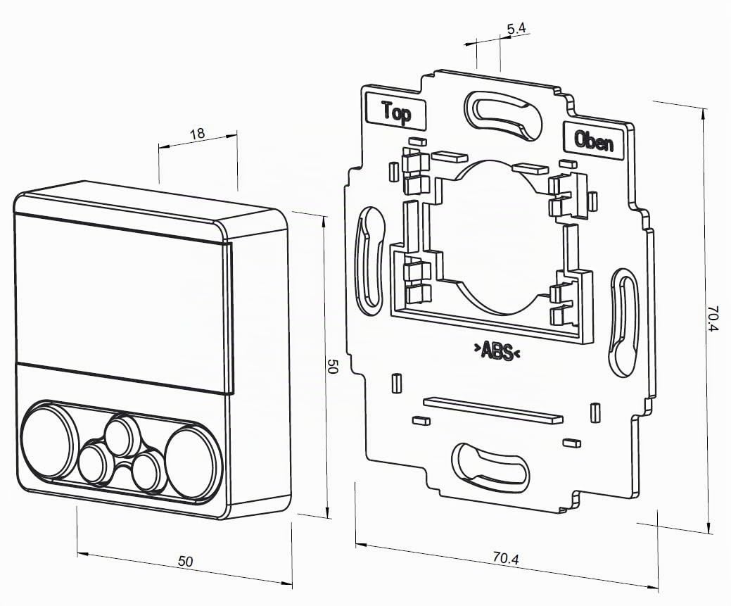 WIR elektronik, eWickler Standard 4 Fenster Funk-Set, eW930-F-M, 4x elektrischer Gurtwickler + 1x Funkuhr eU140, für 15mm Gurtband, Aufputz, bis 45Kg, Fahrtzeiten einstellbar, inkl. Netzstecker