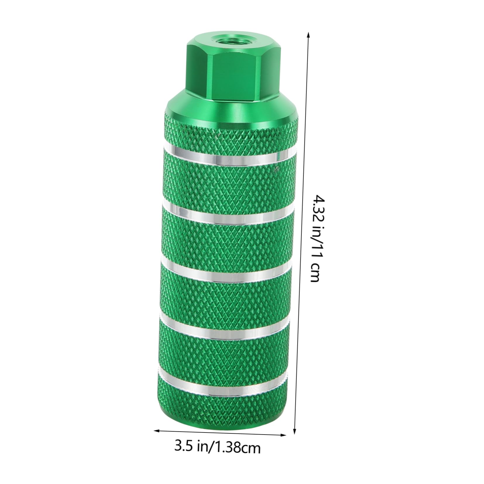 Happyyami 1 Pair Aluminum Alloy Bike Rear Foot Pegs Sturdy Folding Bike Supplies Anti-Slip Surface