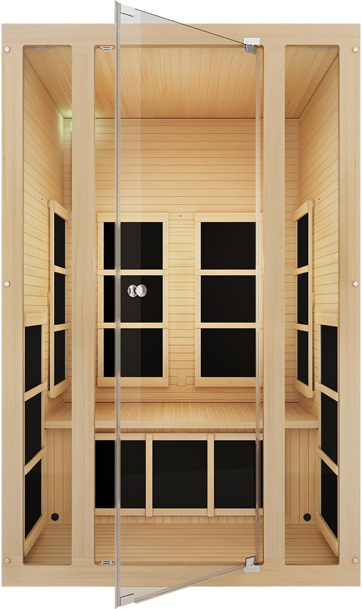 JNH Lifestyles Ensi 2-Person Far Infrared Sauna (Ultra-Low EMF)