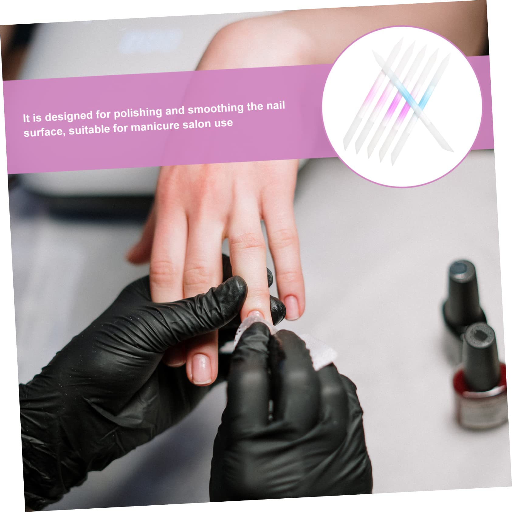 FRCOLOR 18 Stk Zylindrische Nagelfeile Nagelpolierwerkzeuge Nagellackfeile Nail Art Pen Nagelhautentferner Trimmer Polieren Von Nagelfeilen Fingernagelfeilen Für Frauen Maniküre-datei Glas