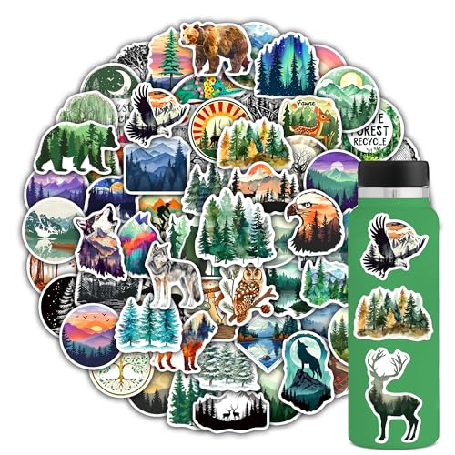 102PCS Forest Stickers Adventure Aesthetic Outdoor Stickers for Teens