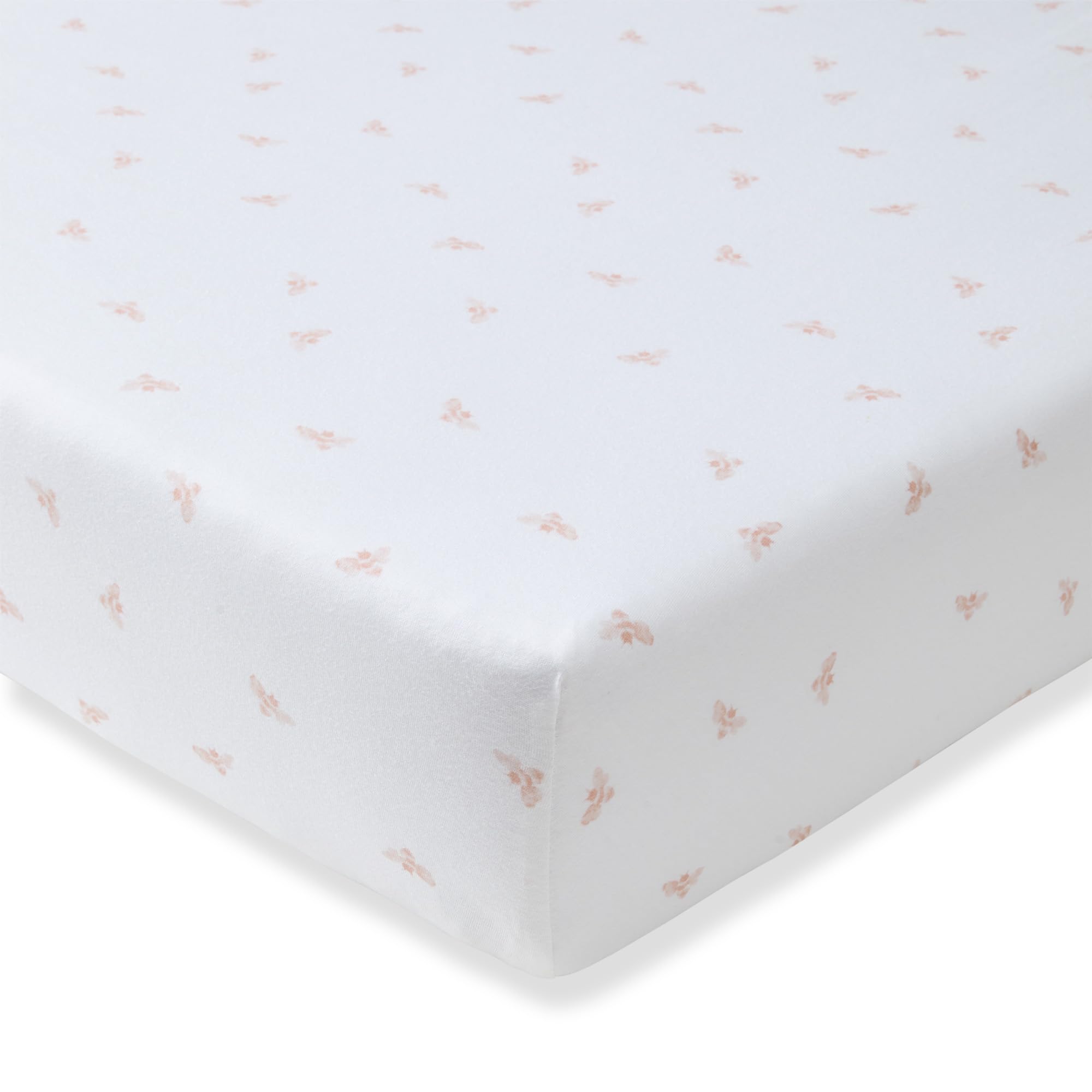 Burt's Bees Baby Essential Organic Cotton Fitted Crib Sheet, Breathable for Boy Girl Standard Crib & Toddler Mattresses