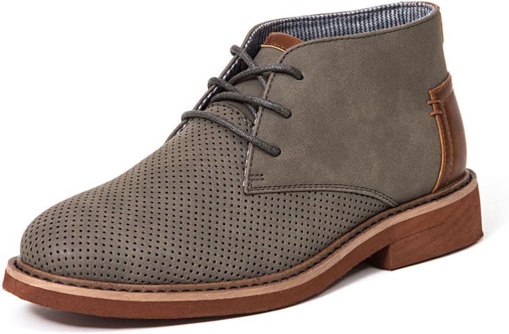 Deer Stags Boy's Ballard2 Dress Comfort Bootie, Grey, 6 Big Kid