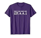 There Is No Place Like 127.0.0.1 Tshirt Programmer Shirt T-Shirt