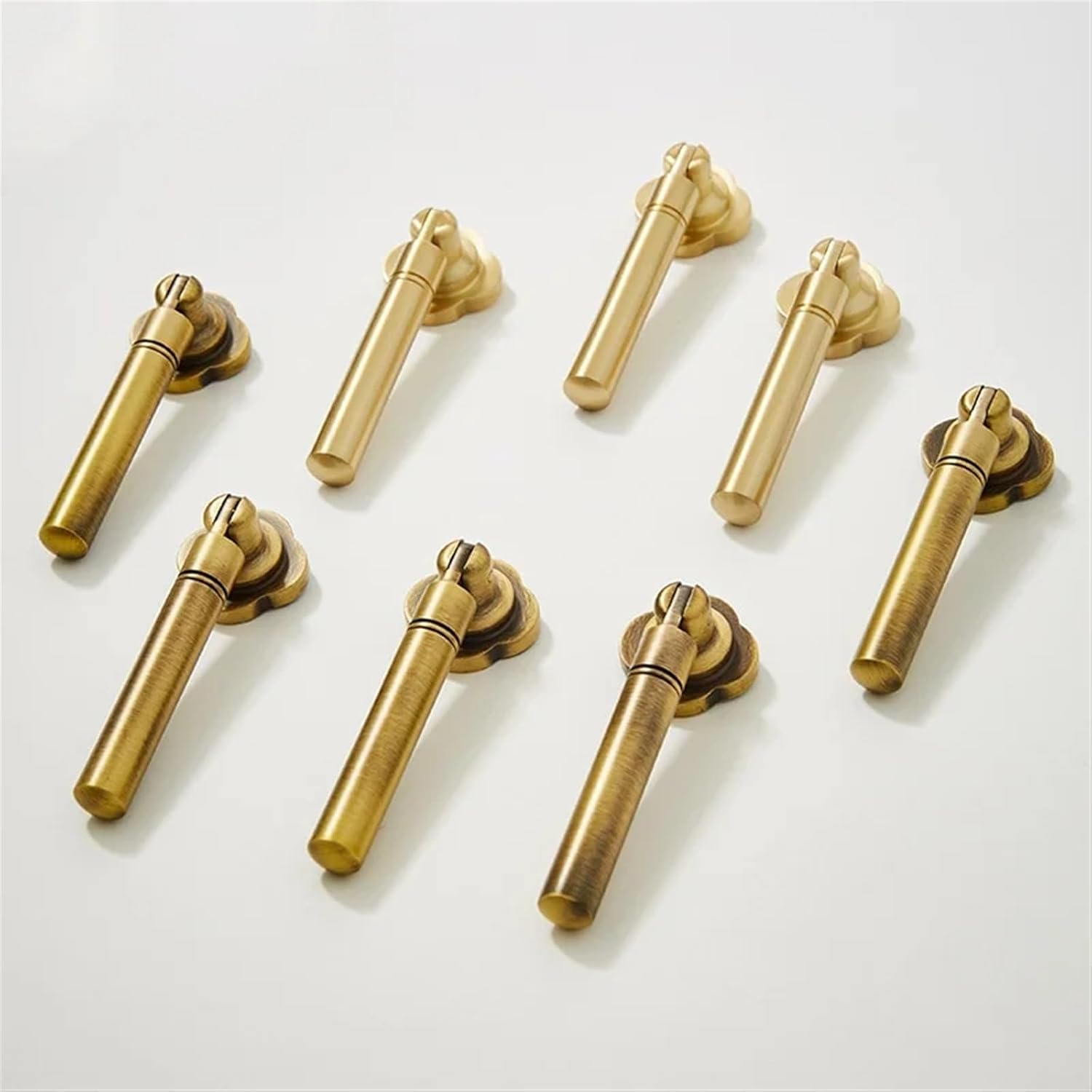 Retro Solid Brass Pendant Closet Wardrobe Door Pulls Chinese Cabinet Shoe Cabinet Drawer Antique Handle Furniture Knobs 1Pcs (Color : Bronze)