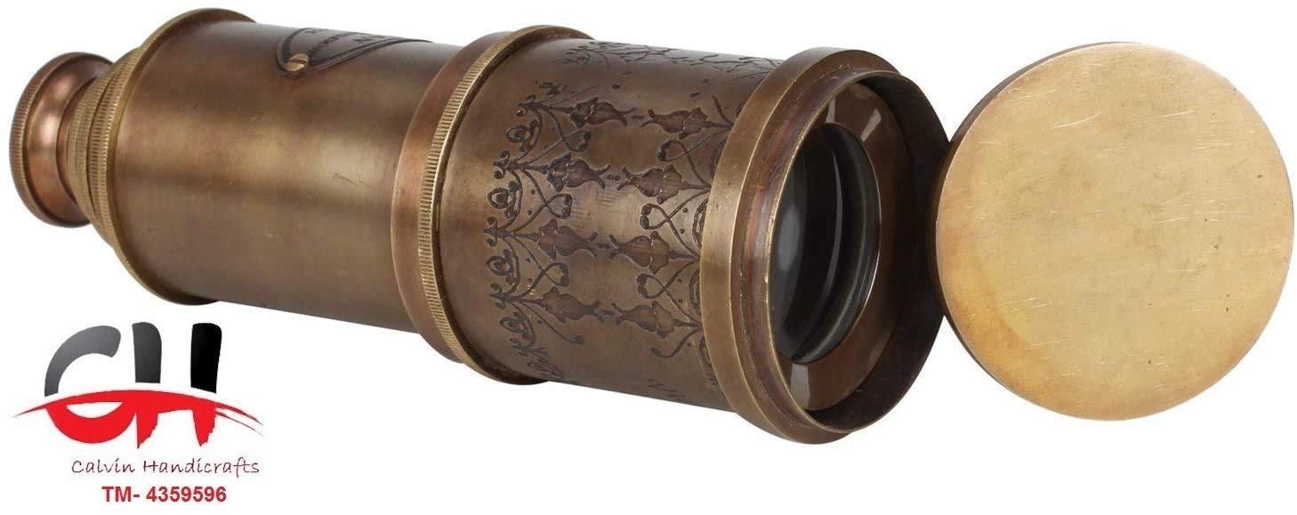 CH 20_Inch Brass Victorian Marine Telescope London 1915 with
