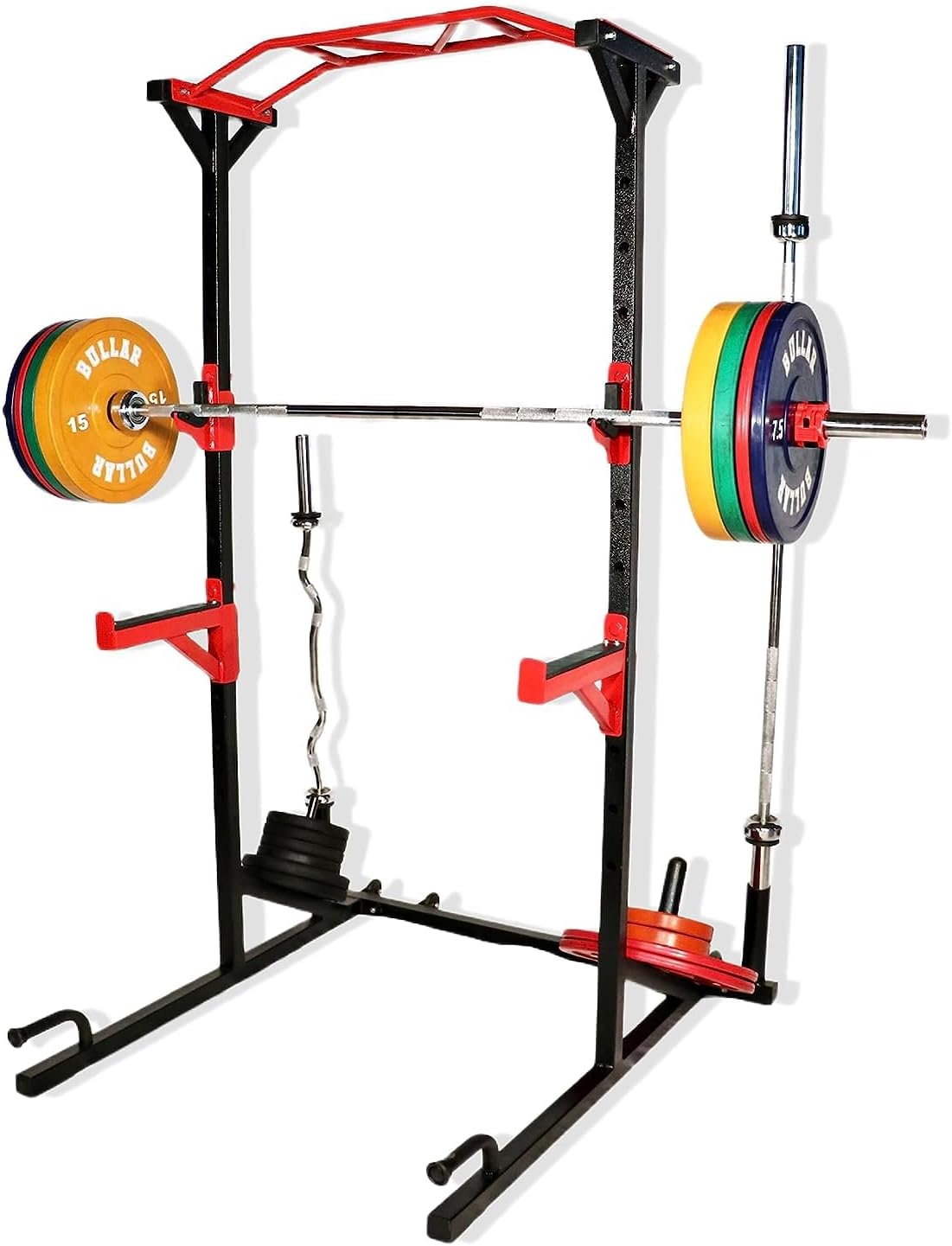 Power Squat Rack Heavy-Duty Adjustable Frame, Power Cages for Pull Ups and Training Purpose, Strength Training Equipments, Squat Stand for Home Gym Purpose