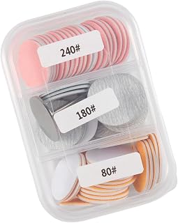 Hkfgdjdl Paquete de 60 almohadillas exfoliantes coloridas de acero inoxidable para eliminar callos de piel muerta en casa, cambio rápido
