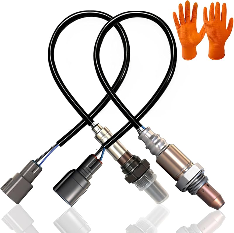 Kit com 2 sensores de oxigênio VEIFNIY, upstream e downstream, para Toyota Camry e RAV4 2.4L 2006–2011 – com luvas