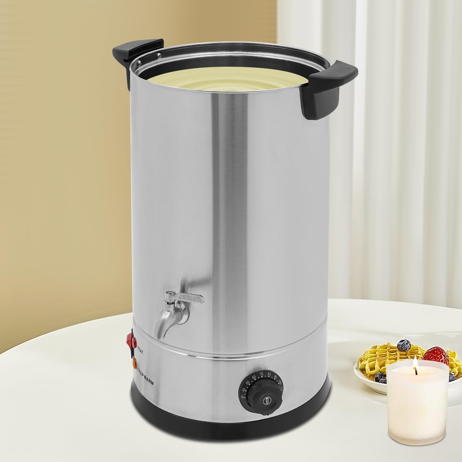 WINZING Horno eléctrico de cera con control de temperatura, derretidor de cera profesional para hacer velas, derretidor de cera seguro, para cera cosmética/cera de abejas