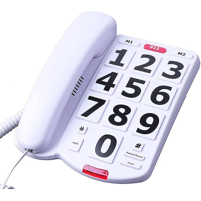 Buy Corded Telephone Corded Big Button Landline Phones for Seniors Home
