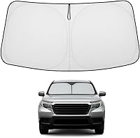 Vista 176 de Proadsy 2025 - Parasol para parabrisas actualizado con ajuste personalizado para Nissan Rogue 2014-2020, protector plegable de 4 capas