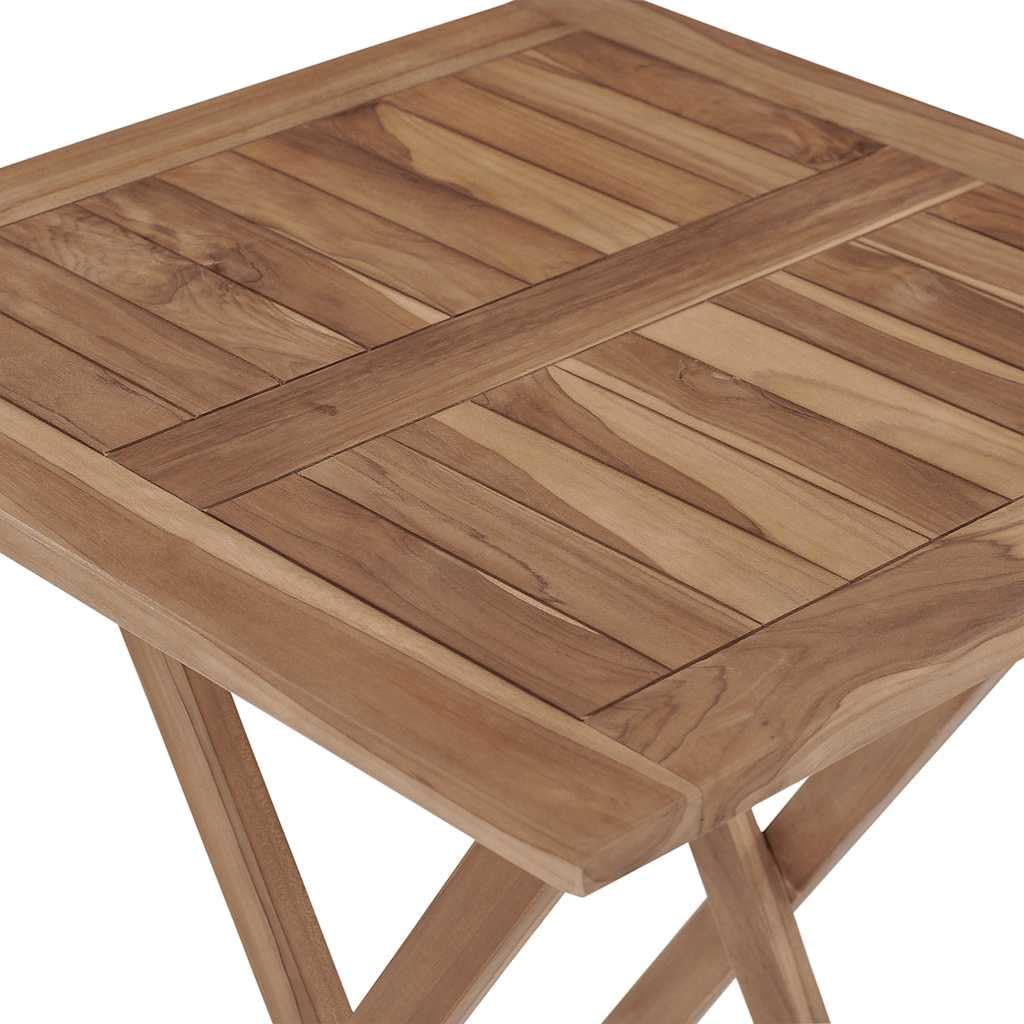 Gruppo da giardino pieghevole in teak massiccio, 3 pezzi, mobili da giardino in teak per terrazza e giardino