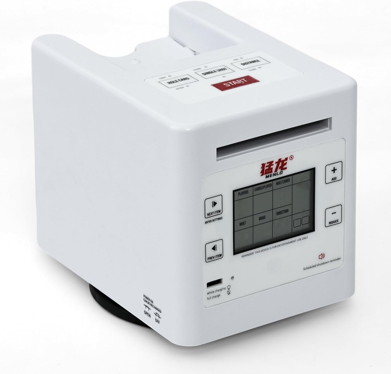 Automatic Card Shuffler and Dealer Machine,360°Rotating Card Shuffler and Dealer Machine for UNO,Texas Hold'em,Blackjack Home Card Games