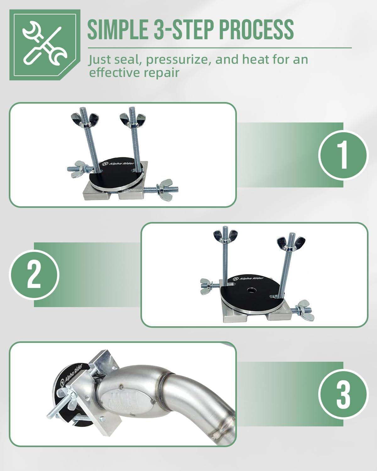 2-Stroke Expansion Chamber Dent Repair Kit - Motorcycle/ATV Exhaust Dent Remover Tool for YZ, CR, KTM SX - Restore Performance Without Welding