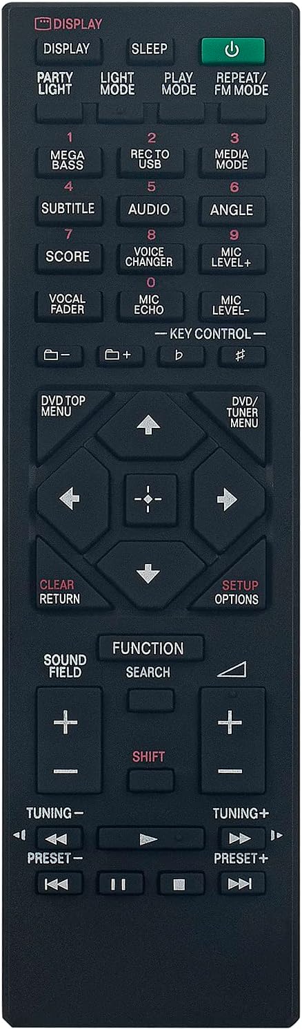 Replacement RM-SC1 Remote For Sony Mini Hi-Fi Systems - CMT-NE3, MHC-GX250/GX450 2 thumbnail image