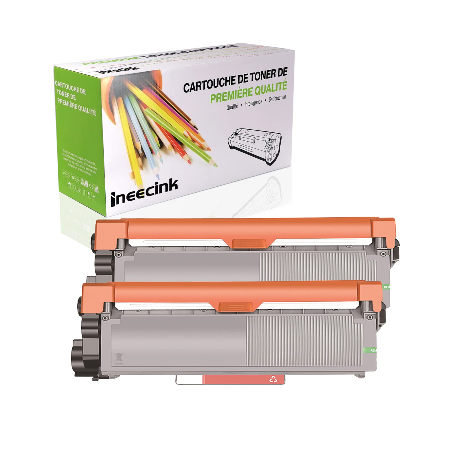 Ineecink Compatible Toner Cartridge Replacement for Dell E310DW 593-BBLH 593-BBKD for Use with Dell E310DW E515DW E514DW E515DN Printer,(Black-2600 Pages),2 pack