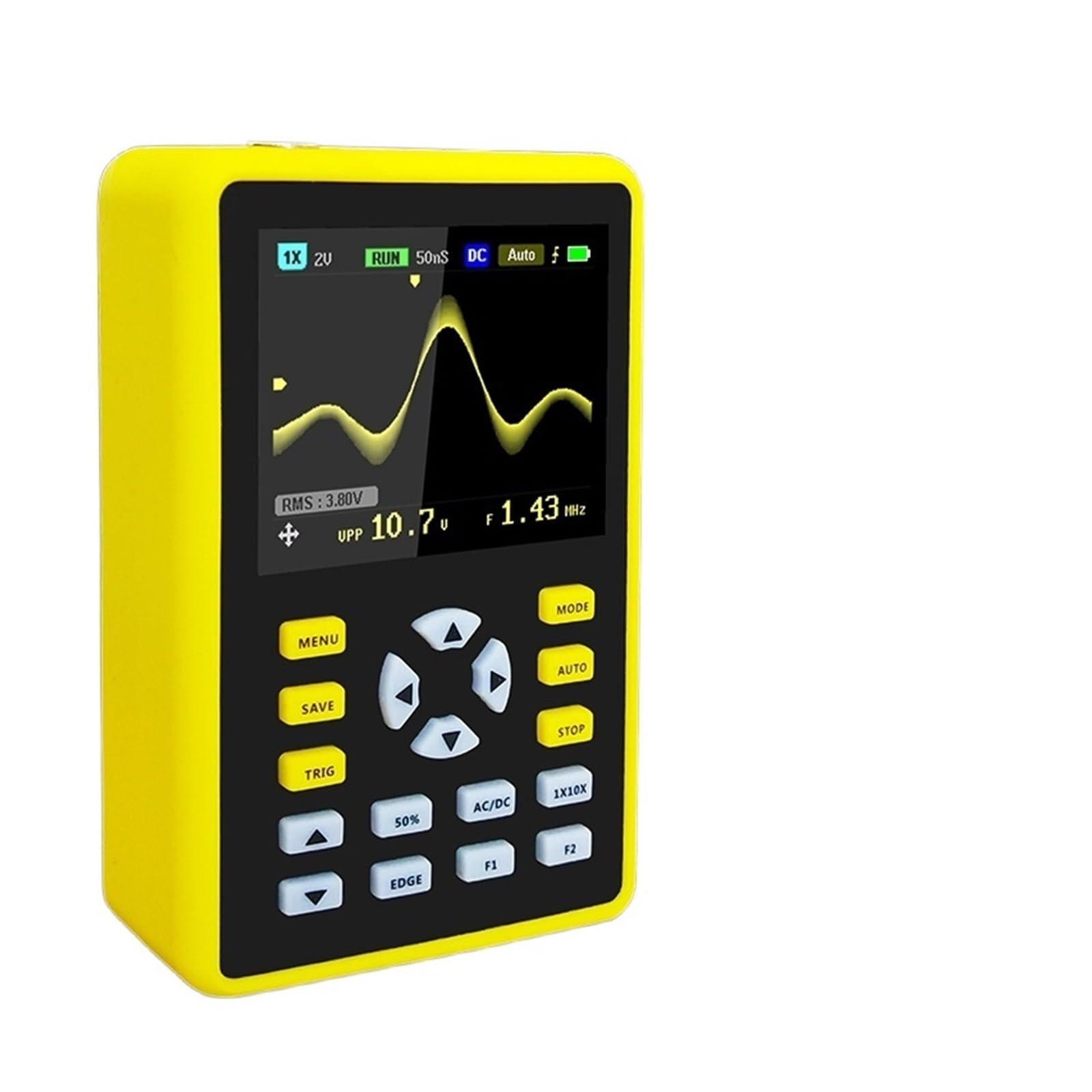 Mini osciloscopio Digital de Mano 5012H Tasa de muestreo de 500 MS/s Ancho de Banda analógico de 100 MHz