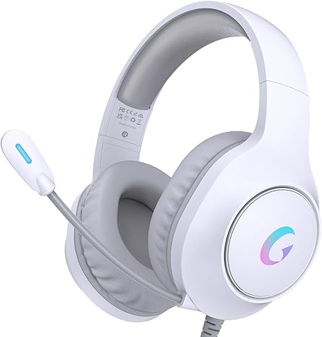 What will you be playing this weekend? 5 61dVV8sjTLL. AC SX466 CM7002 Gaming Headset for PS5, PS4, PC, Mac, Switch, Xbox Series, Surround Sound RGB Gaming Headphones with Noise Canceling Microphone, 50MM Dynamic Drivers, 3.5MM Audio Jack, Light White
