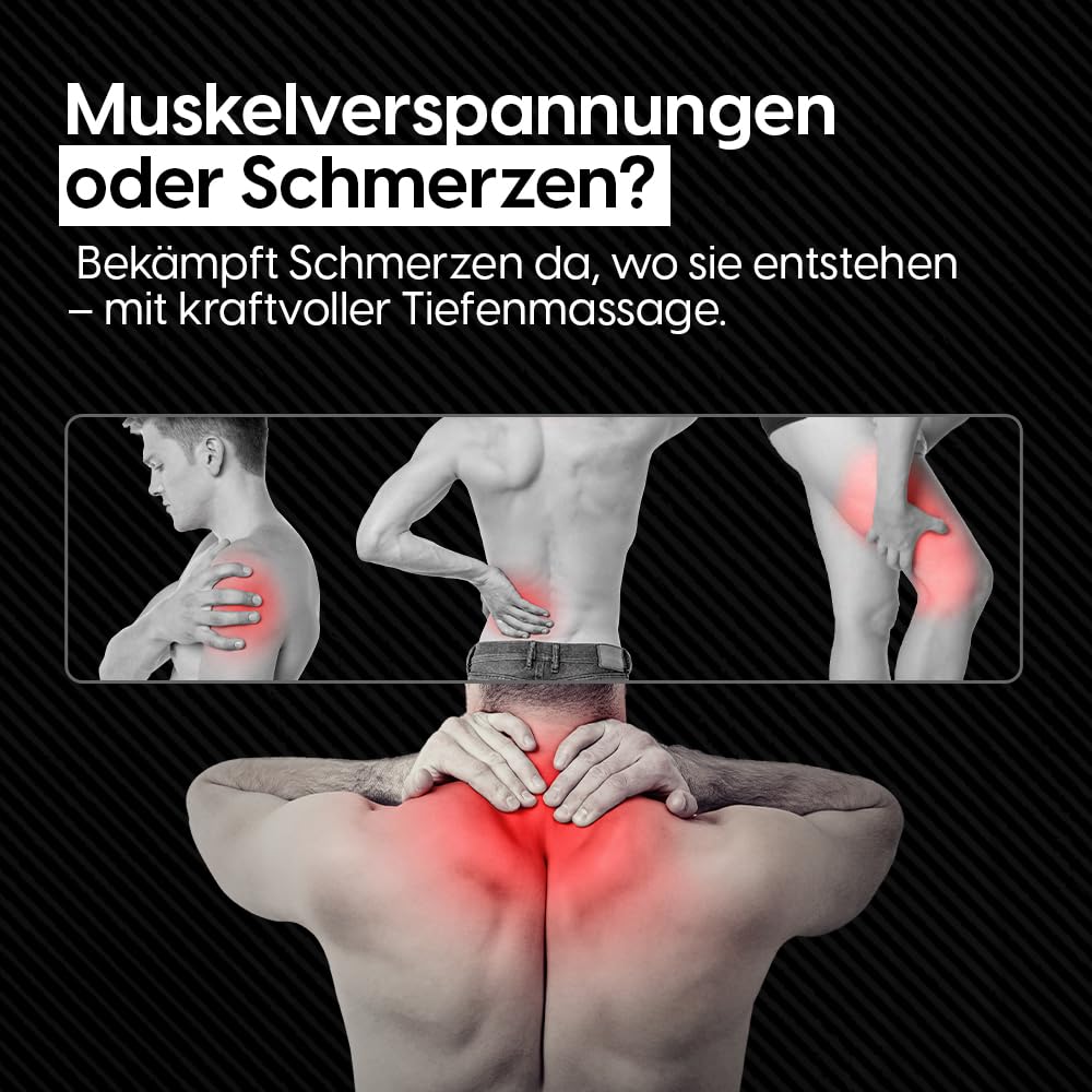 STARKFELD® STARKGUN® – Leistungsstarke Massagepistole für Tiefengewebe | Leise & Effizient (Schwarz, Mini)