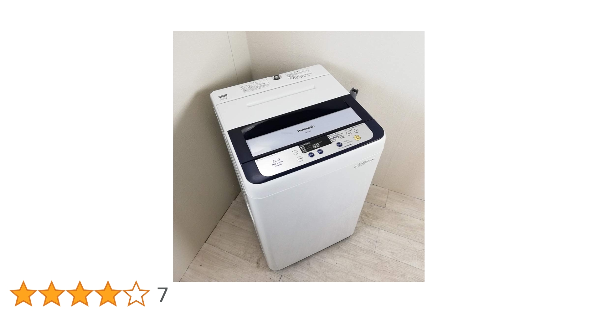 ◆Panasonic　6㎏　洗濯機　【♦NA-F60B7】 Amazon.co.jp: Panasonic 全自動洗濯機 6kg ブルー NA-F60B7-A