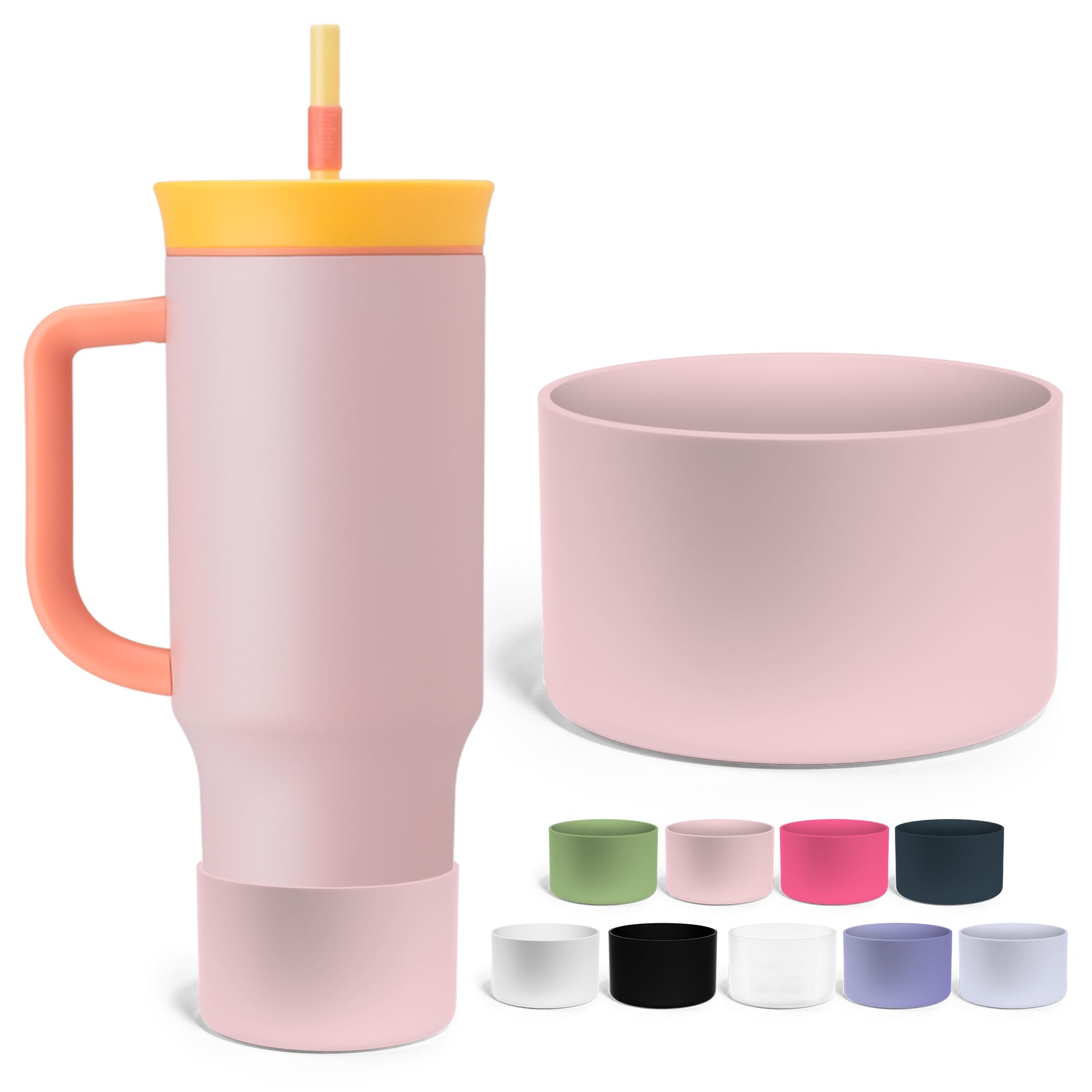 Jmoe USA Silicone Boot For Owala 40oz Tumbler (Handle Model) - Anti-Slip Protector Sleeve - View #4