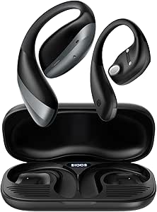 Open Ear Headphones, Bluetooth 5.4 True Wireless Earbuds Bone Conduction Headphones with Mic Clear Calls, 56H Playtime Lightweight Bone Earbuds with IPX6 Waterproof, Comfort Fit for Fitness, Black asin的图片