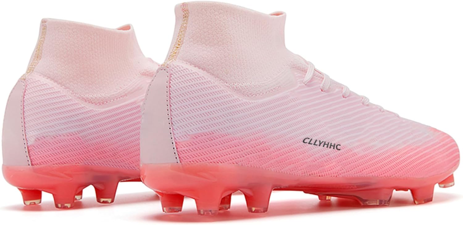 NISOCY Men's Soccer Cleats Women's Football Shoes High-Top Youth Outdoor/Indoor Athletic Adult Training Sneakers - Image 3
