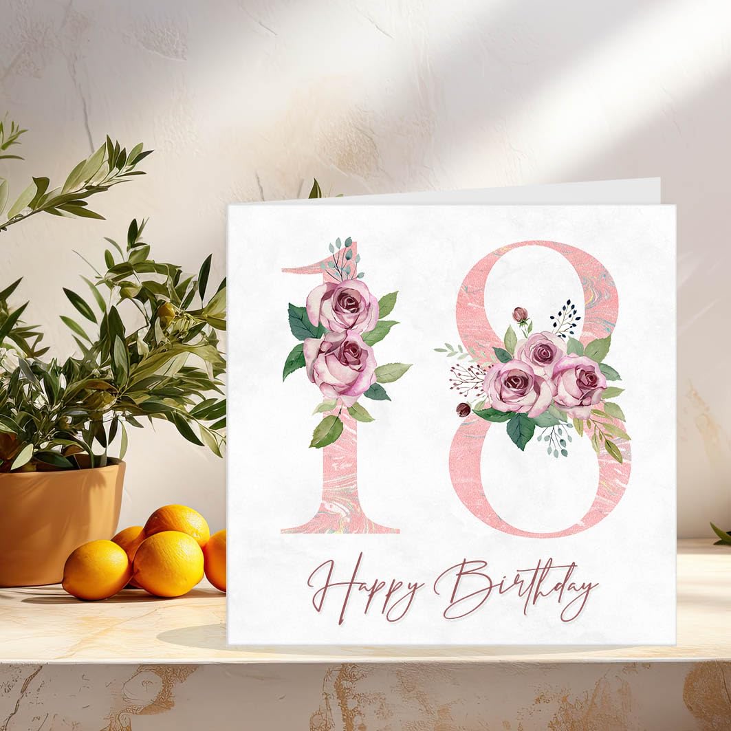 Nigel Quiney Biglietto Di Compleanno Per Nipote | Design Farfalla Floreale | Con Busta 127x180 Mm - 6