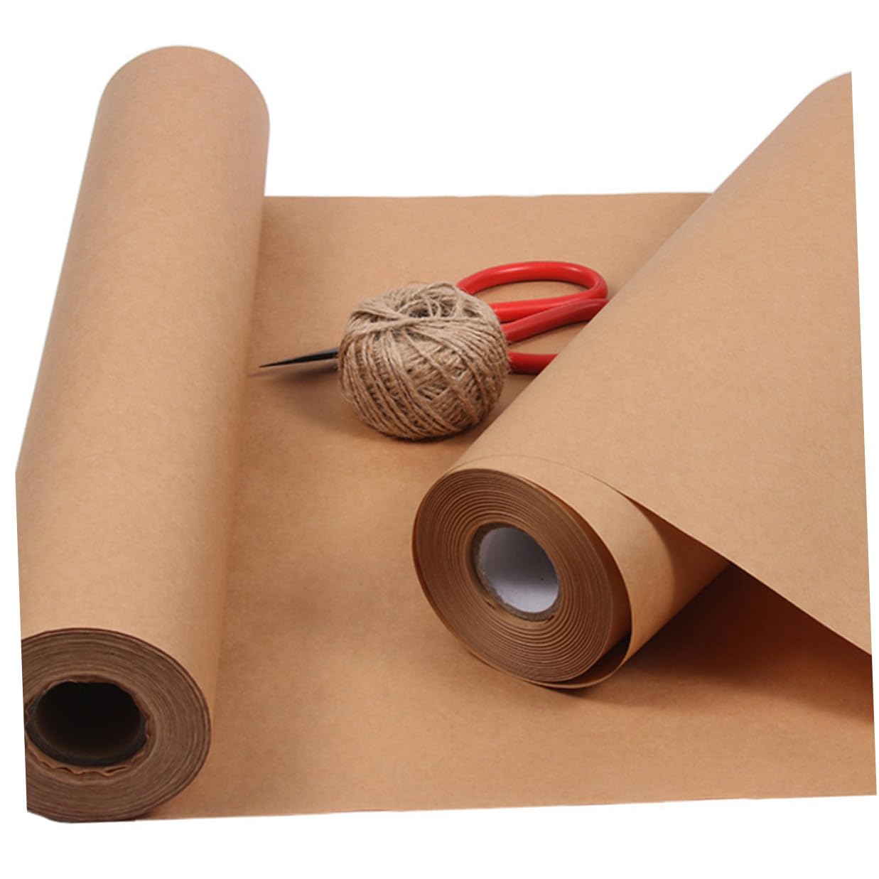 HOODANCOS Papel Kraft para Embalaje y Papel Decorativo para Manualidades, Uso Versátil para Envolver Regalos y Ramos, Rollo de 0,45x30 M en Color Marrón, Adecuado para Proyectos DIY