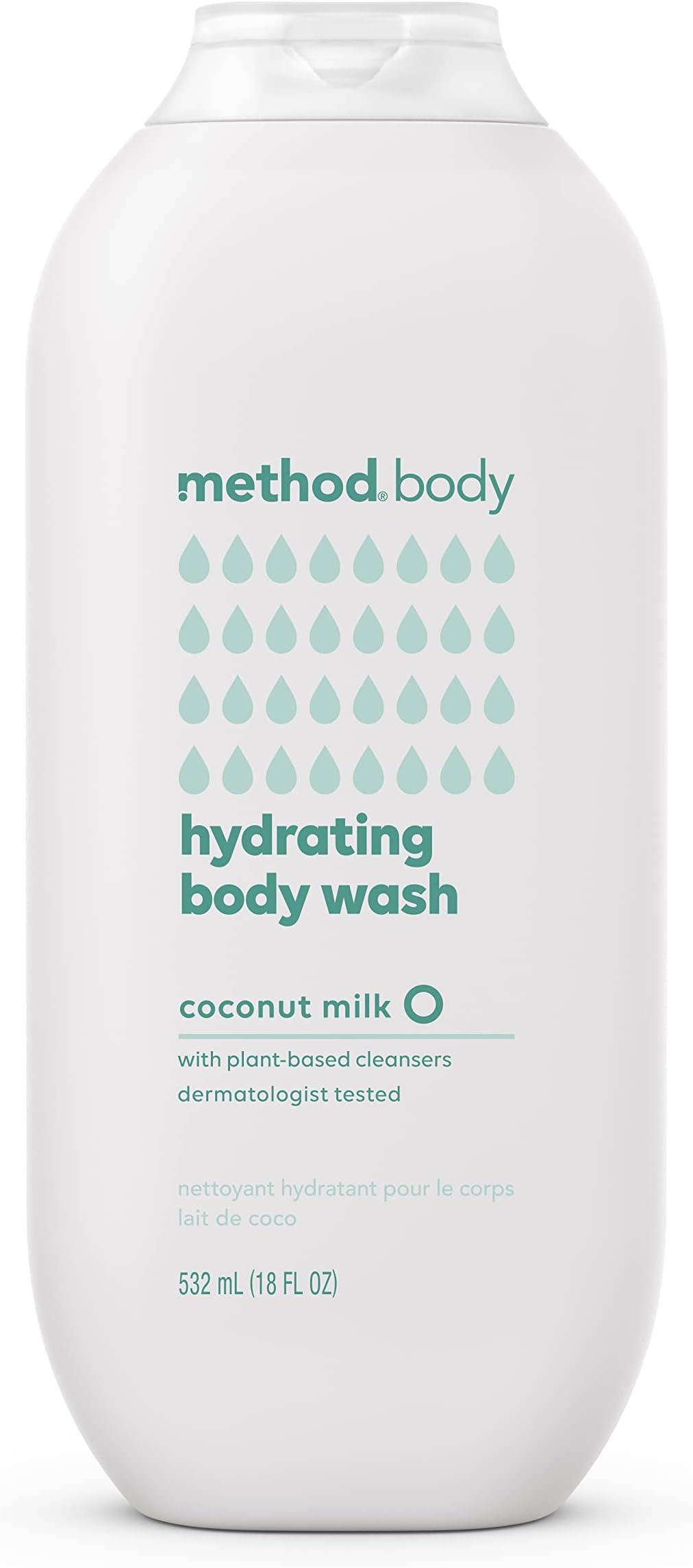 Method Body Wash, Hydrating Coconut Milk, Paraben and Phthalate Free, 18 oz (Pack of 1)