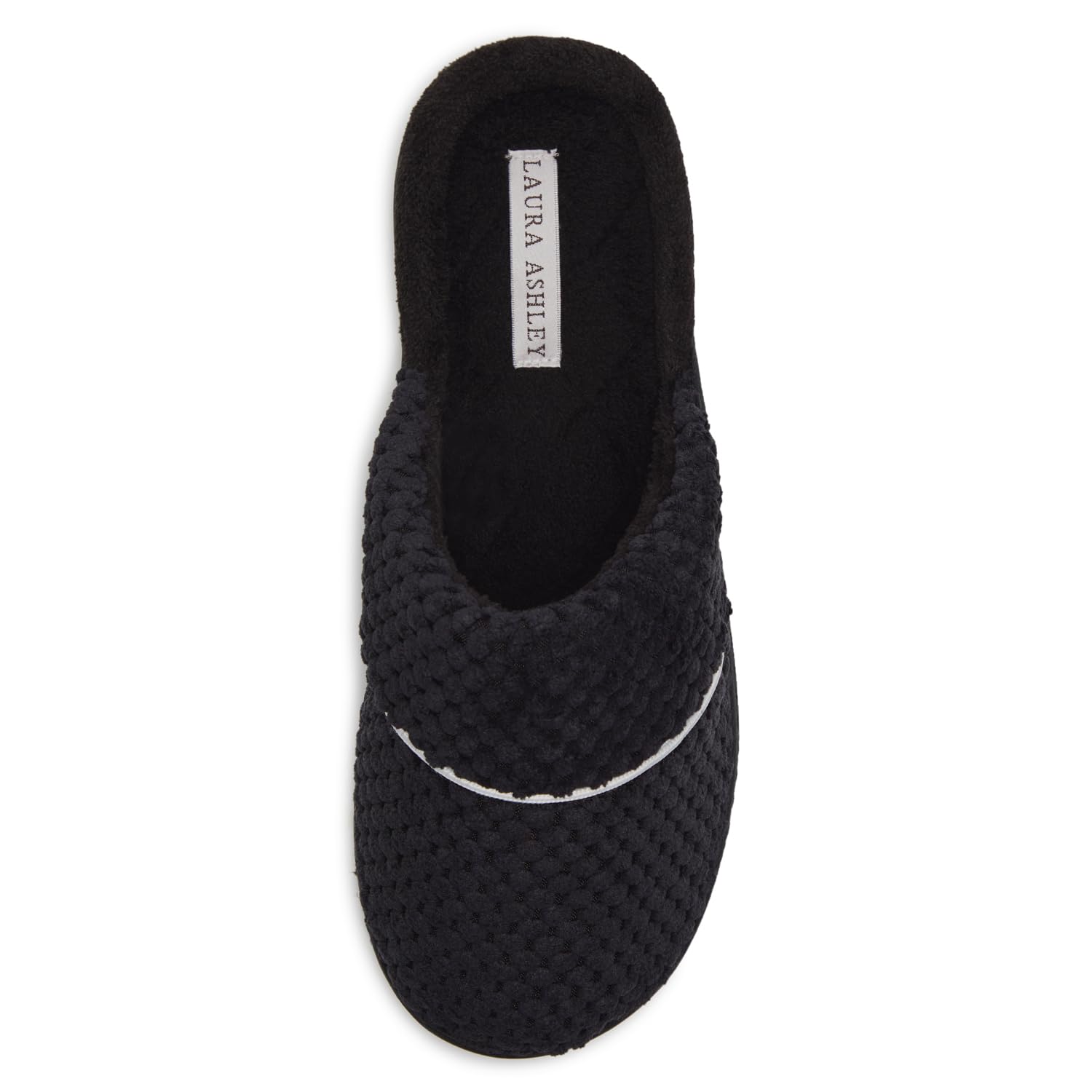Laura Ashley Women's Spa Slip-On Rugged Scuff Slipper, Non-Slip House Slippers with Cushioned Insole for Ladies
