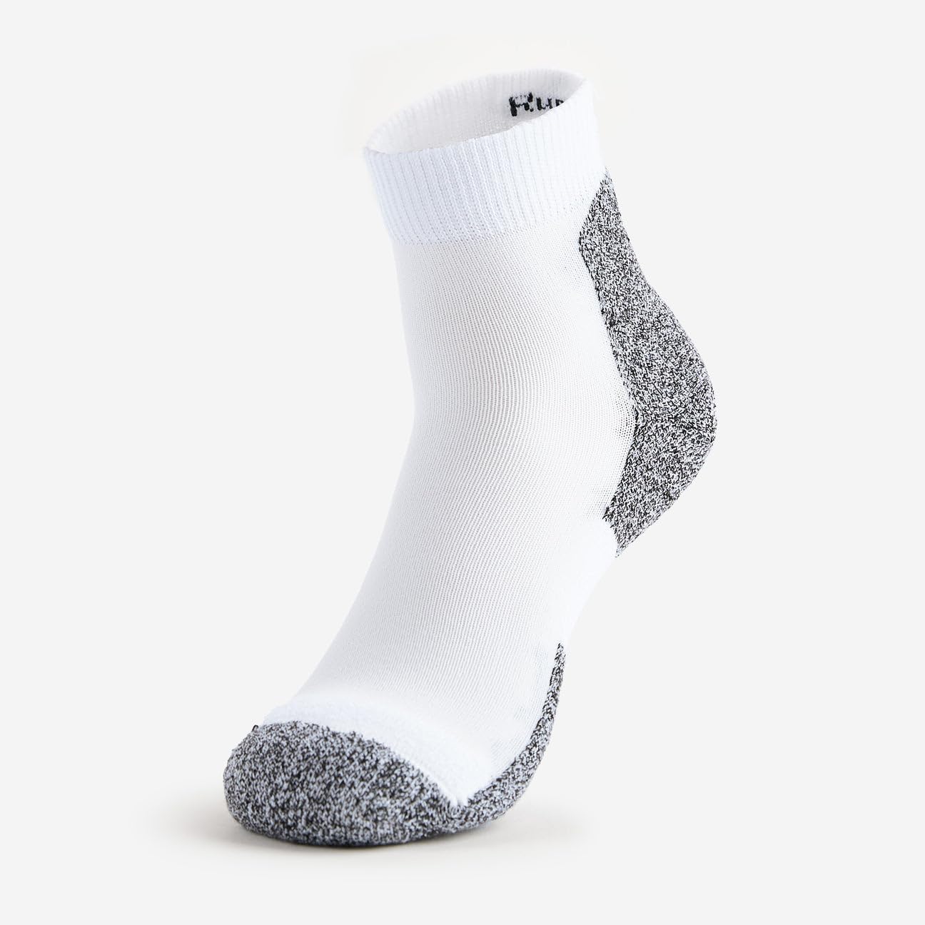 Thorlos Men's Lite Padded Running Mini Crew Socks - White, X-Large