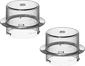 Pack of 2 Cups with Measuring Cap for Mr Kitchen Connect/Plus/Smart Silvercrest Skmc 1200 Skmk 1200 Skms 1200