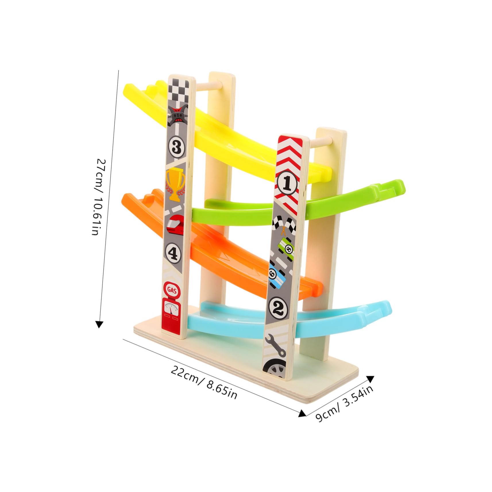 Track Gliding Toy in Legno, Circuito per Ragazzo Ragazza