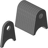 Fanmao 12 Pack Weld-On Shock Tabs for 1.5" Round Tube - 2-1/2" Height Chassis Frame Mounts, Universal Low Carbon Steel